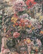 Lovis Corinth Stillleben mit Chrysanthemen und Amaryllis Germany oil painting artist